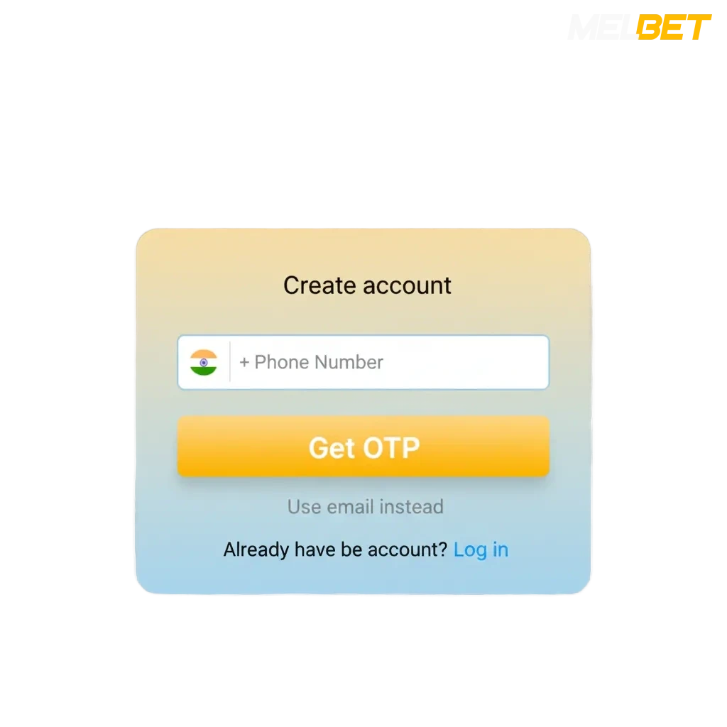 Melbet website and mobile app screens showing registration, login, KYC verification, 150% bonus up to ₹40,000, 24/7 support.